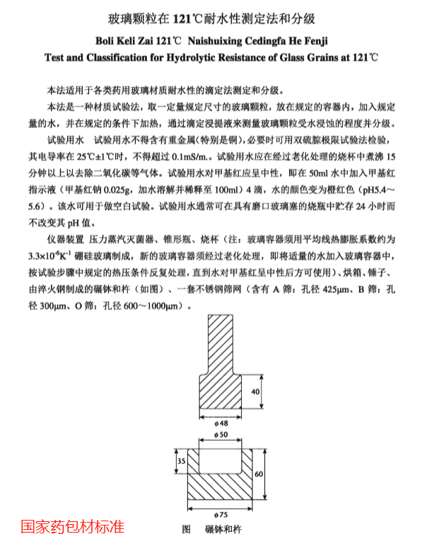 药包材检测国家标准